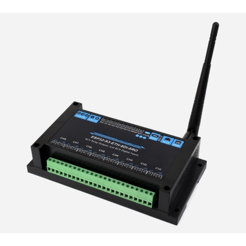 Esp32 Wifi Bluetooth Module - ESP32‑S3 Industrial 8‑Channel Network Relay Module