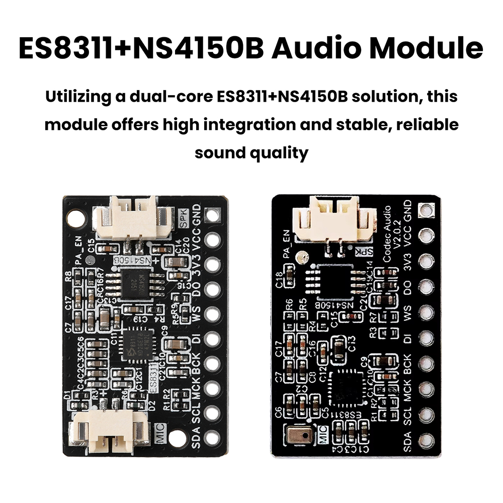 Espressif Esp32 - ES8311+NS4150B Digital Audio Amplifier Board, Microphone