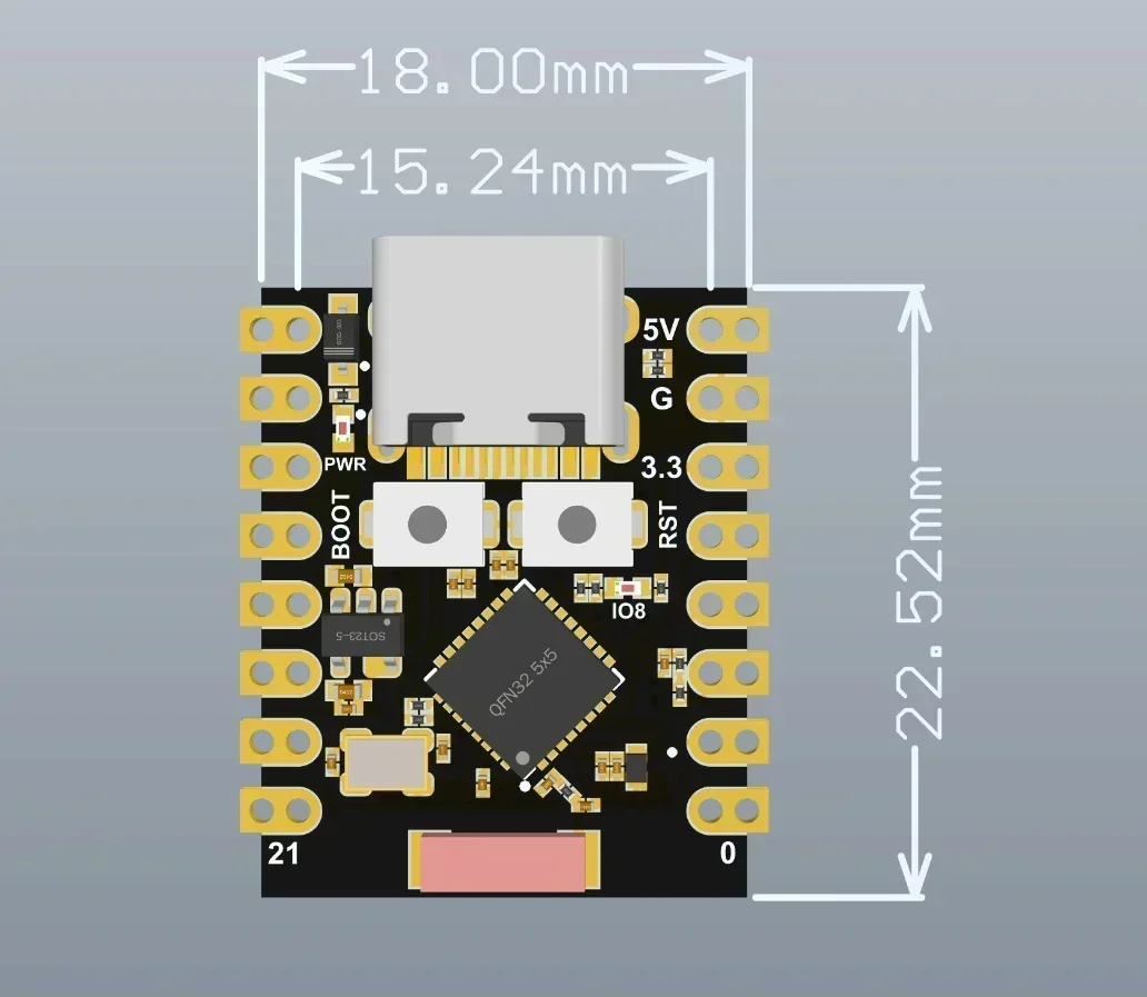 ESP32 Super Mini Development B - Esp32 C3 ulasan dan harga