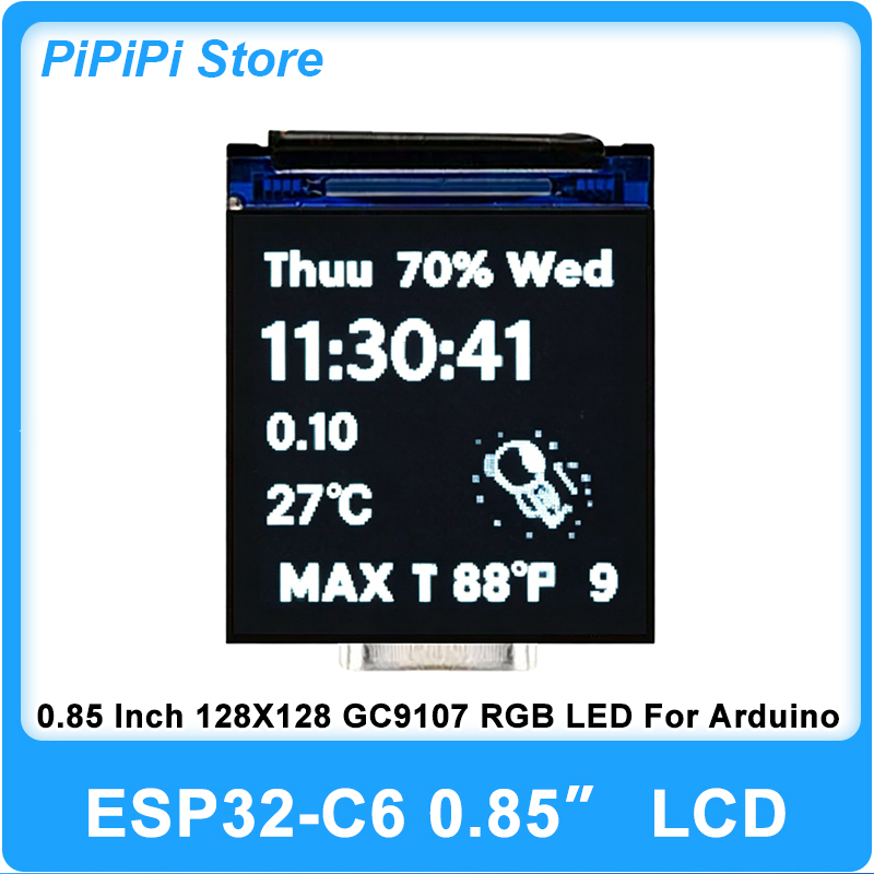 ESP32 C6 0.85 Inch 128X128 IPS - Esp32 C6 ulasan dan harga