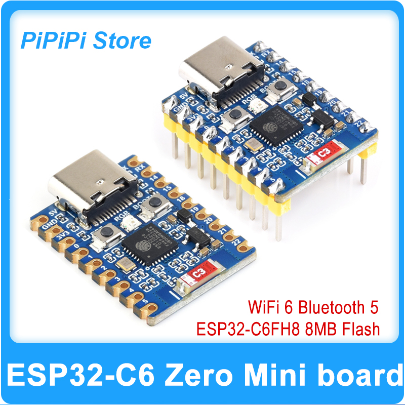 ESP32-C6 Zero Super Mini Devel - Esp32 C6 ulasan dan harga