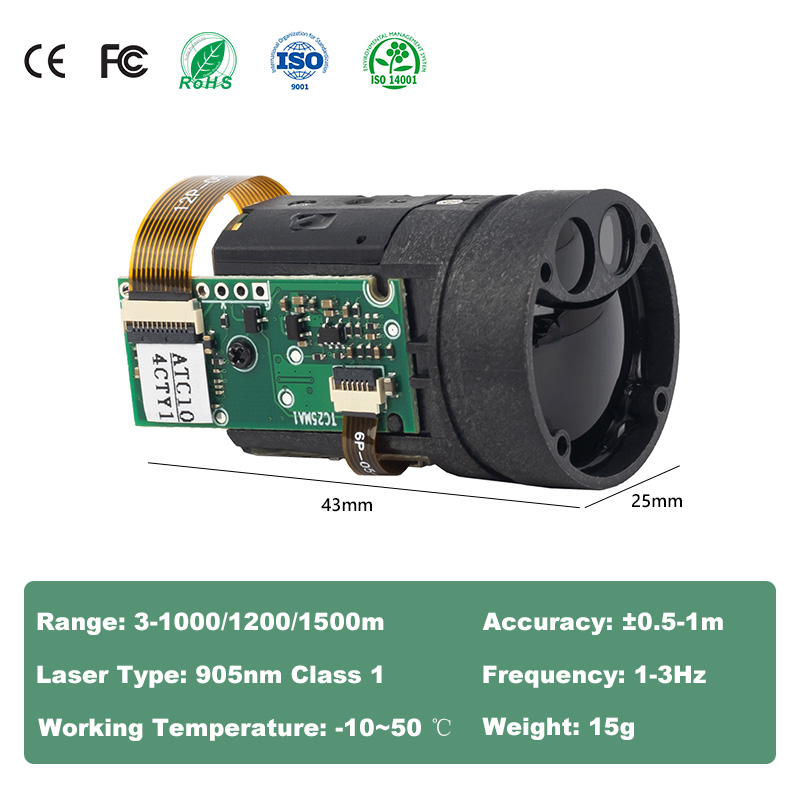 TC25 UART Laser Rangefinder Mo - Esp32 ulasan dan harga