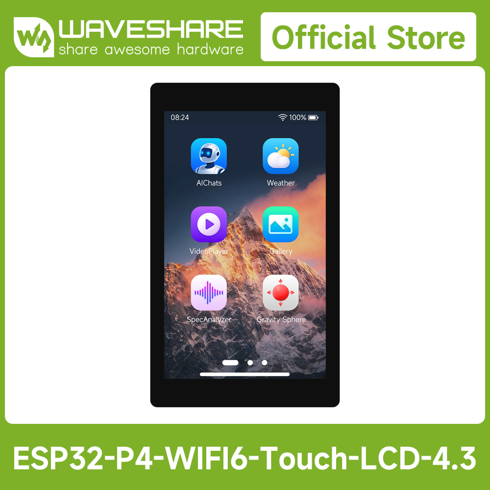 Waveshare ESP32-P4-WIFI6 4.3in - Esp32 ulasan dan harga