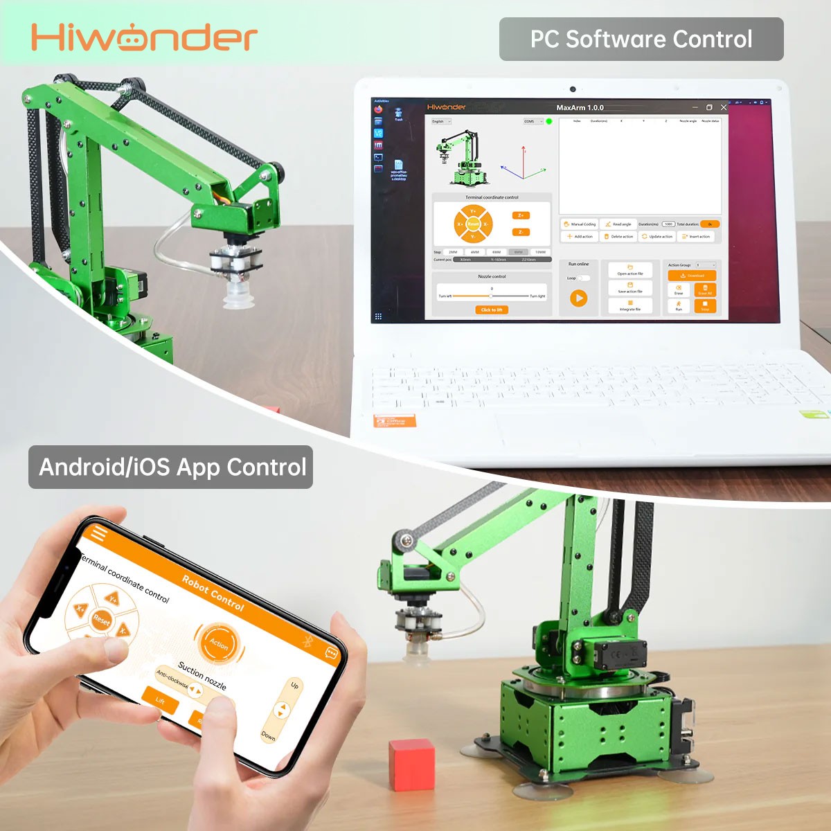 Hiwonder MaxArm 4DOF Robot Arm - Esp32 ulasan dan harga