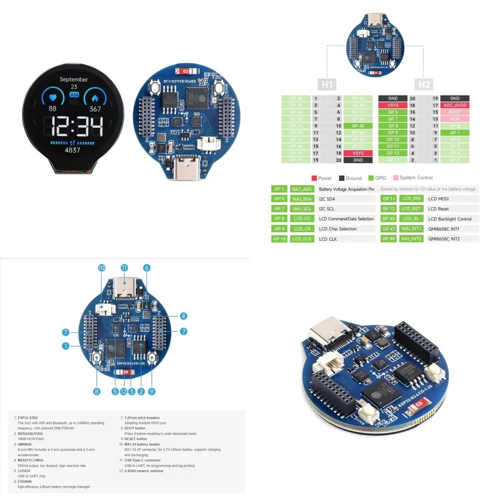 ESP32-S3 LCD development board - Esp32 S3 ulasan dan harga